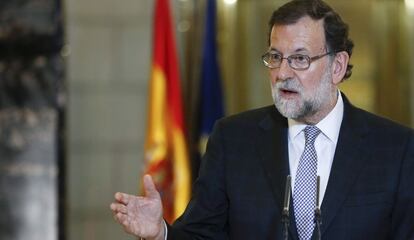 El presidente del Gobierno en funciones, Mariano Rajoy, en el Congreso.