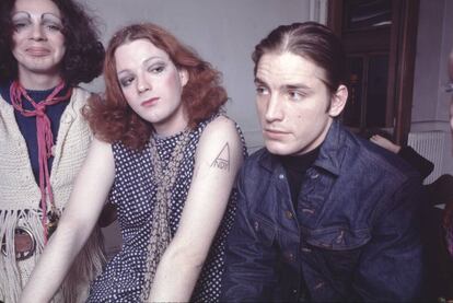 Holly Woodlawn, Jackie Curtis y Joe Dallesandro en la Factory en 1971.