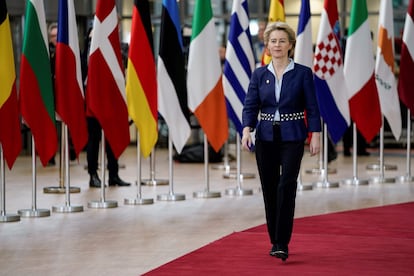 La presidenta de la Comisión Europea, Ursula von der Leyen, en Bruselas el pasado mes de diciembre.