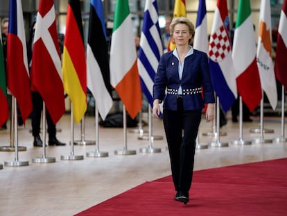 La presidenta de la Comisión Europea, Ursula von der Leyen, en Bruselas el pasado mes de diciembre.