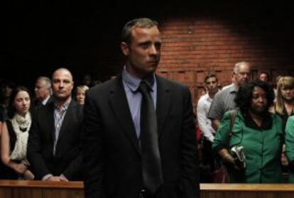 Pistorius, en febrero de 2013 durante la vista judicial.