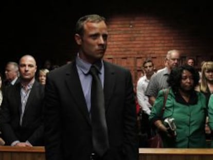 Pistorius, en febrero de 2013 durante la vista judicial.