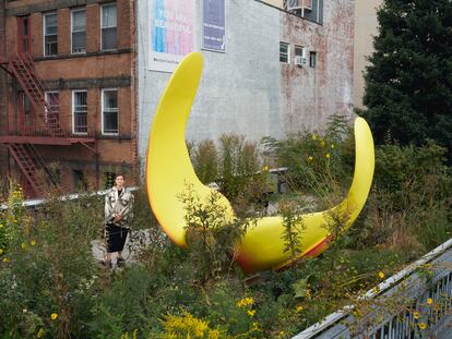 El parque elevado The High Line es uno de los escaparates más relevantes en Estados Unidos. Las esculturas se exponen a media altura entre la calle y la altura de los edificios de Nueva York.