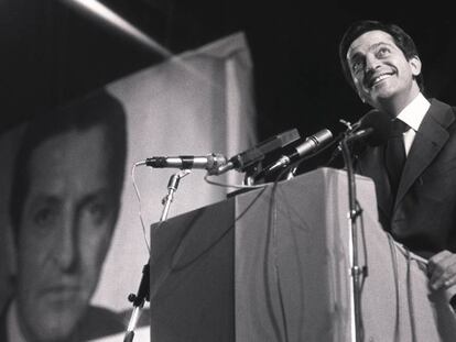 Adolfo Su&aacute;rez, en un acto de campa&ntilde;a.