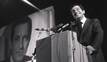 Adolfo Suárez, en un acto de campaña.