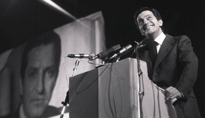 Adolfo Su&aacute;rez, en un acto de campa&ntilde;a.