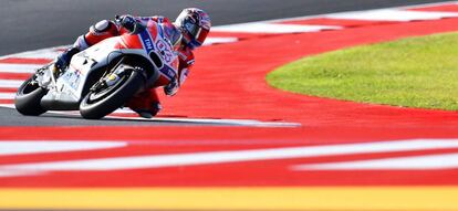 Dovizioso, el pasado viernes en Misano.