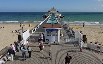 El muelle ('pier') de Bournemouth, en la costa sur de Inglaterra.