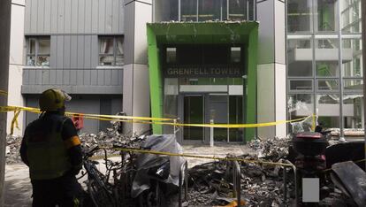 Imatge de la Torre Grenfell captada per la policia.