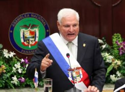 En la imagen, el presidente de Panamá, Ricardo Martinelli. EFE/Archivo