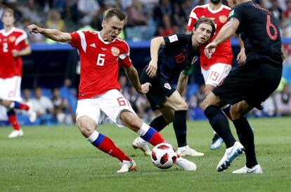 Rusia se enfrenta a Croacia en el partido de cuartos del Mundial de Rusia
