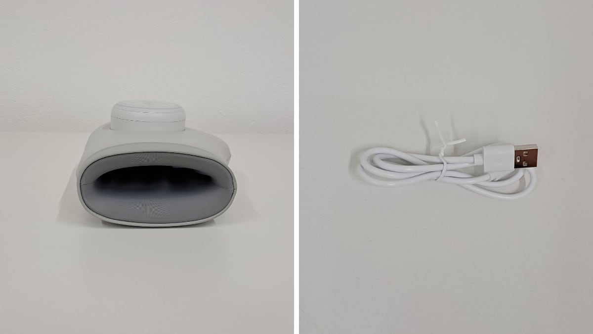 El interior resulta suave y agradable. Es inalámbrico y dispone de un cable de carga.