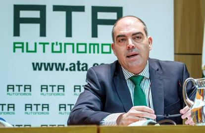 El presidente nacional de la Asociación Andaluza de Trabajadores (ATA), Lorenzo Amor. 