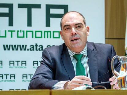 El presidente nacional de la Asociación Andaluza de Trabajadores (ATA), Lorenzo Amor. 