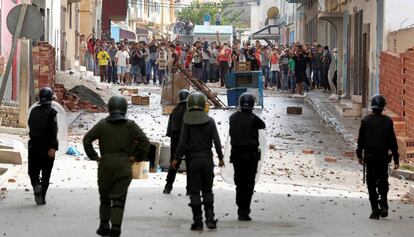 Protestas sociales en la provincia de Alhucemas, en junio de 2017.