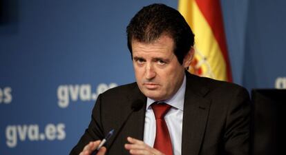El vicepresidente, José Ciscar, tras el pleno del Consell.