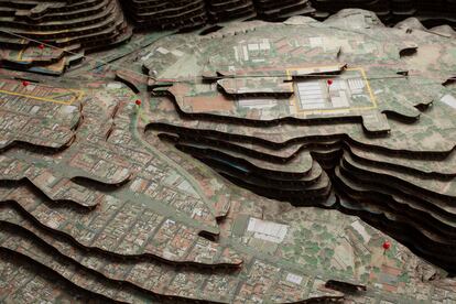Vista de una de las maquetas principales del proyecto Chapultepec. 