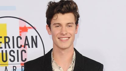 El cantante Shawn Mendes, en los American Music Awards, en Los Ángeles, en octubre.