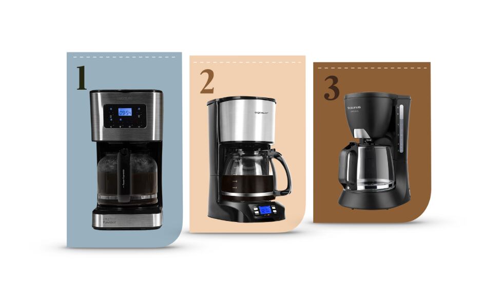 Nuestra clasificación de las mejores cafeteras de goteo.