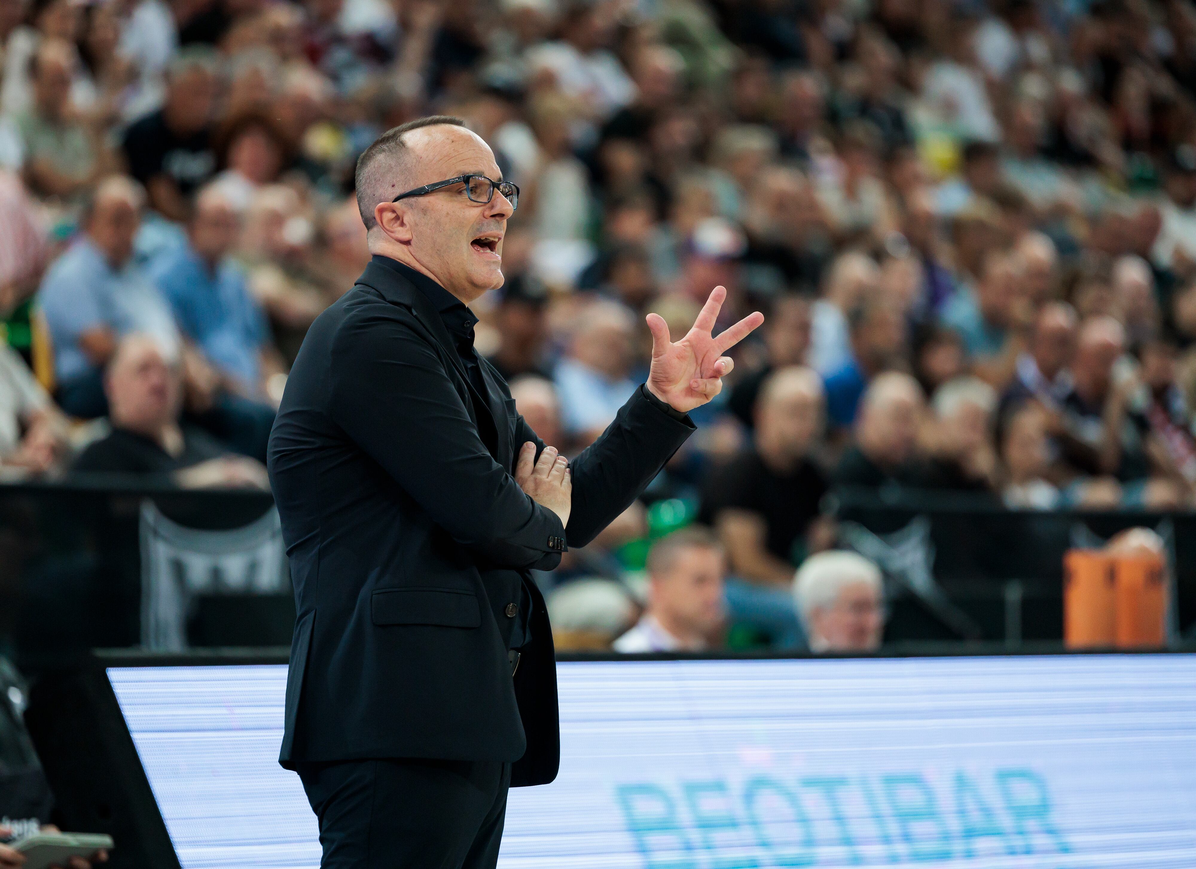 Diego Ocampo, en la primera jornada de la Liga Endesa, en una imagen de la ACB.