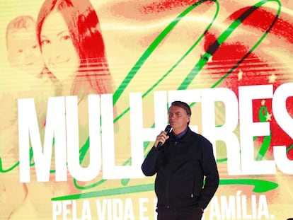 Jair Bolsonaro, durante un evento sobre la mujer y la familia, el pasado sábado 3 de septiembre.