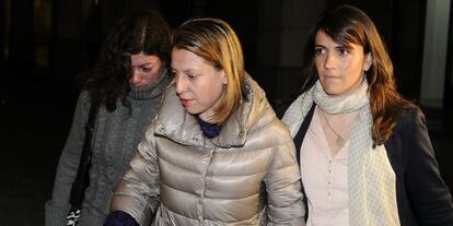 La exdelegada de Empleo en Jaén, Irene Sabalete, en los juzgados sevillanos.