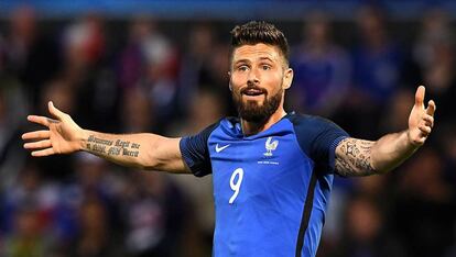 Olivier Giroud, delantero de Francia.