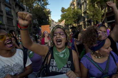 Marcha por el Día de la Mujer en Buenos Aires en 2018.