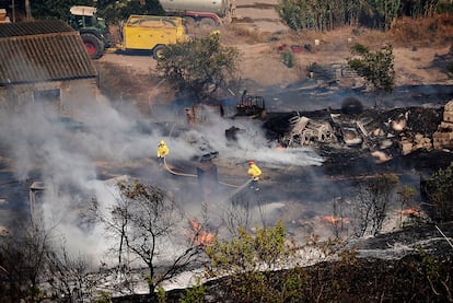 Incendio en la comarca barcelonesa del Bages en 2022.