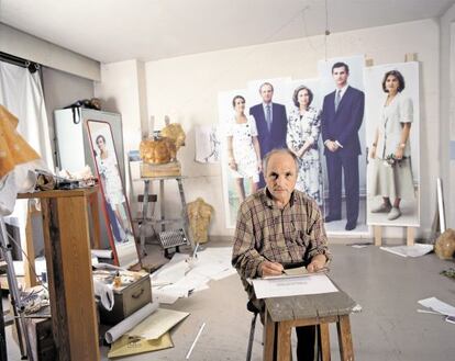 Antonio López y el retrato inacabado de la anterior Familia Real.