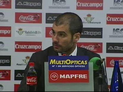 Guardiola: "No tengo nada que reprochar"