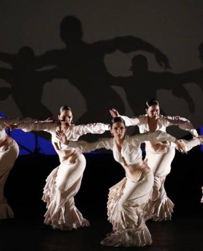 El Ballet Nacional de España, en una actuación en Pamplona el 26 de febrero.