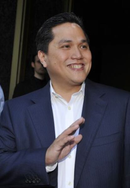 El magnate indonesio Erick Thohir hace unas semanas en Milán.