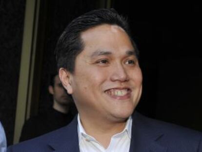 El magnate indonesio Erick Thohir hace unas semanas en Milán.