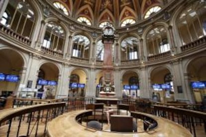 Interior de la Bolsa de Madrid. EFE/Archivo