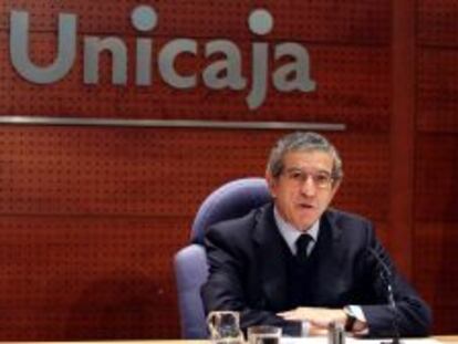 El presidente de Unicaja, Braulio Medel.