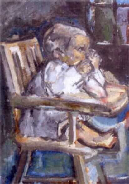 <i>Hijo de Cézanne sobre silla alta</i>.