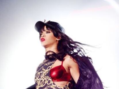 Rihanna, en un concierto en Oslo el día 29 de junio