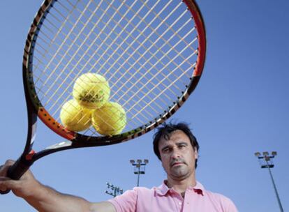 Alberto Berasategui, el pasado miércoles en el Real Club de Tenis de Barcelona, la ciudad donde reside.