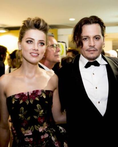 Amber Heard y Johnny Depp.