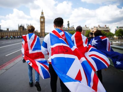 Partidarios del brexit en Londres