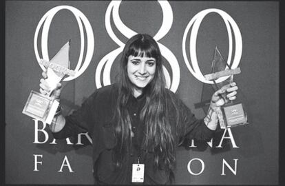 <b>Krizia Robustella, ganadora de los dos principales premios en la última edición de la pasarela barcelonesa 080.</b>