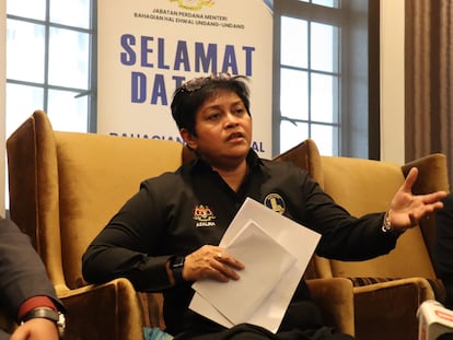 Malaysia’s Minister of Justice Azalina Othman Said, at an official event in Kuala Lumpur.