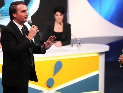 Bolsonaro e Marina no debate da RedeTV!