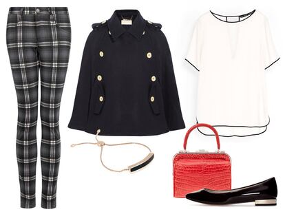 Denominador común: Un pantalón de cuadros, tres looks