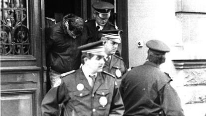 Detención del líder de la banda terrorista ETA, José Antonio Urruticoetxea, 'Josu Ternera', en Bayona el 12 de enero de 1989.