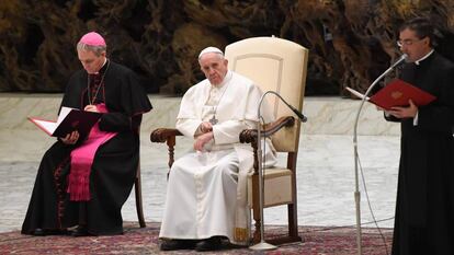 El papa Francisco, en su tradicional audiencia general de los miércoles, el pasado 11 de enero.