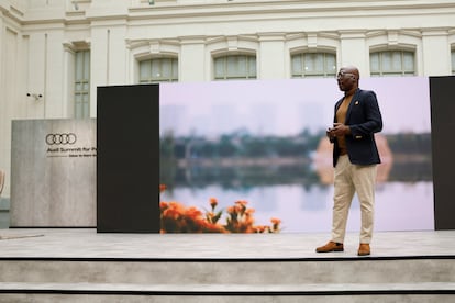 El arquitecto Kunlé Adeyemi, este miércoles en Madrid.