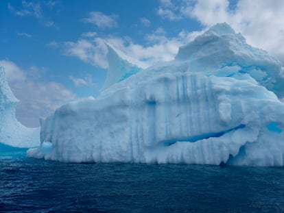 Iceberg na Antártida, avistado na expedição do Greenpeace.