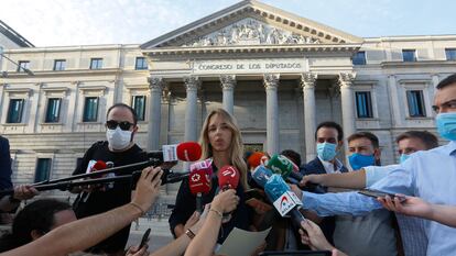 Cayetana Alvarez de Toledo comparece tras su destitución de sus cargos políticos por parte de Pablo Casado.